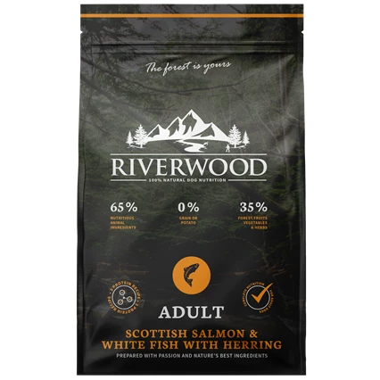 Riverwood Adult Zalm & Witvis met Haring 12 kg