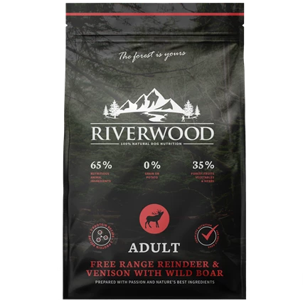 Riverwood Adult Rendier & Hert met Wild Zwijn 12 kg